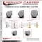 Service Caster 3 Inch MRI Safe Caster with Brake, 7/16 Inch Grip Ring Stem SCC-GR02S75-TPR-GRY-B-716138-MRI - alternate 2